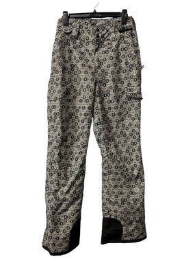 Arctix Women’s Geometric Print Snow Pants Size S Black & White Insulated Winter